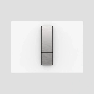 Ovládací tlačítko SANIT INEO BRIGHT malé 202x145mm bílé sklo