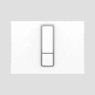 Ovládací tlačítko SANIT INEO BRIGHT Duroplast malé 202x145mm bílé matné