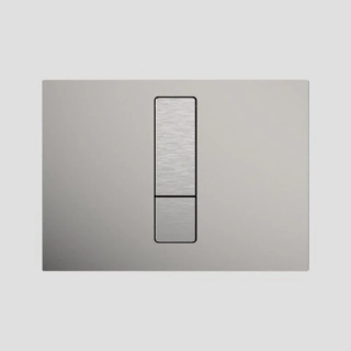 Ovládací tlačítko SANIT INEO BRIGHT malé 202x145mm broušená ocel